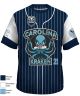 Dark Blue BLBA Carolina Kraken Baseball Stripes Jersey