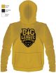 Solid Gold with Black BLBA Logo - Fleece Hoodie With Pocket